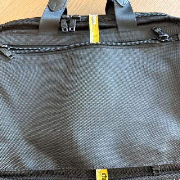 Tumi Alpha Ballistic Briefcase Laptop Computer Bag Expandable Black 26132DH - Picture 5 of 16